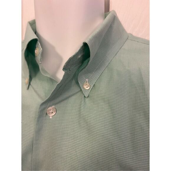 Nautica Light Green Casual Button Down. Size 17.5 XL - Picture 3 of 6